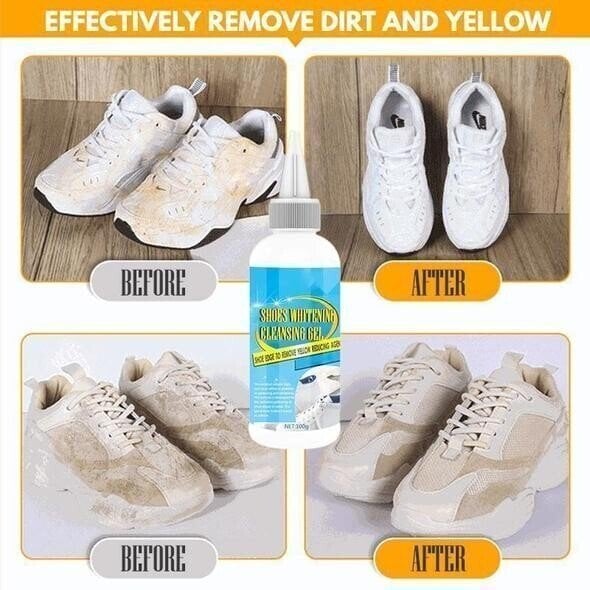 DJIWJDCDA Shoes Whitening Cleaning Set Anti-Oxidation Gel (A Masking Tape Free)