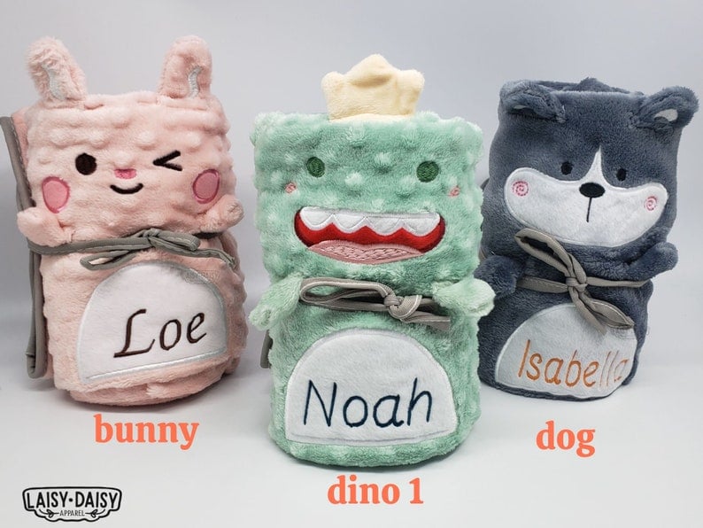 🎁BUY 2 FREE SHIPPING🎁High Quality Personalized Super Soft Embroidered Name Blanket