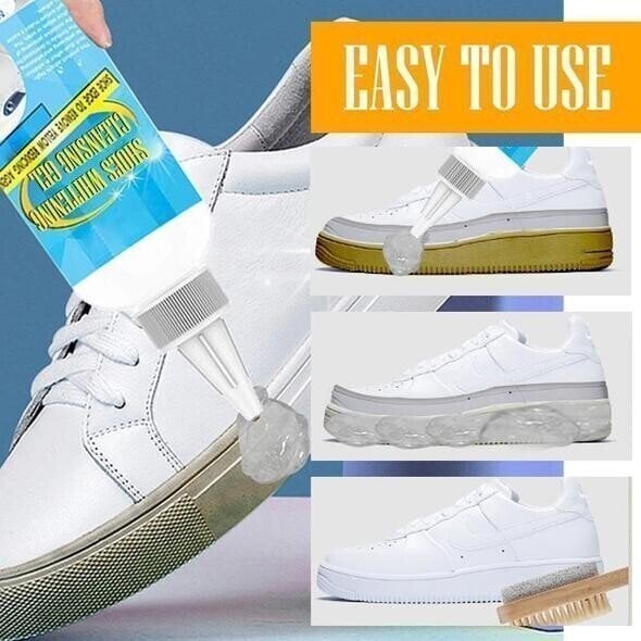DJIWJDCDA Shoes Whitening Cleaning Set Anti-Oxidation Gel (A Masking Tape Free)