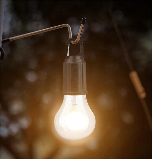 DJIWJDCDA 2023 New Outdoor Camping Hanging Type-C Charging Retro Light Bulb Lighting Decoration