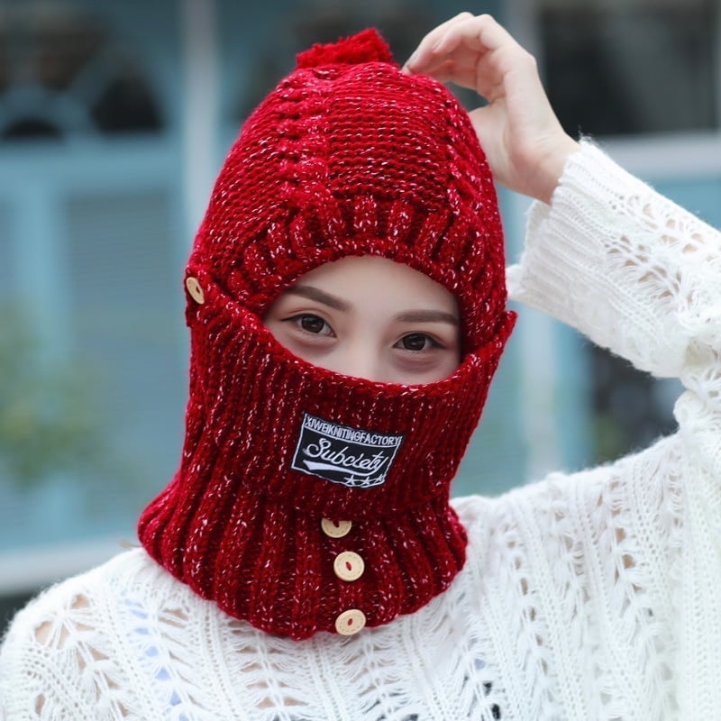 (🎄CHRISTMAS SALE NOW-48% OFF) 2 in 1 Mask Scarf Knitted Hat(BUY 2 GET FREE SHIPPING)