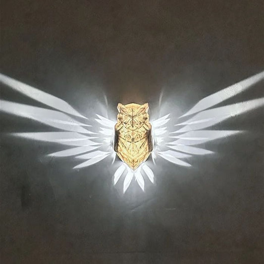 DJIWJDCDA 3D Animals LED Wall Light - Bald Eagle & Night Owl & Lion Head