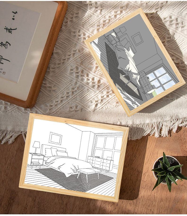 DJIWJDCDA 🖼️Lighting Painting Decoration