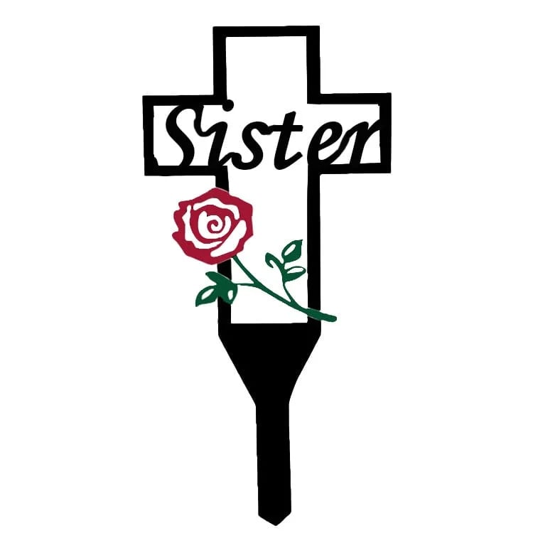 DJIWJDCDA Memorial Day Sale 70%OFF - Cemetery Memorial Cross Stake for Parents