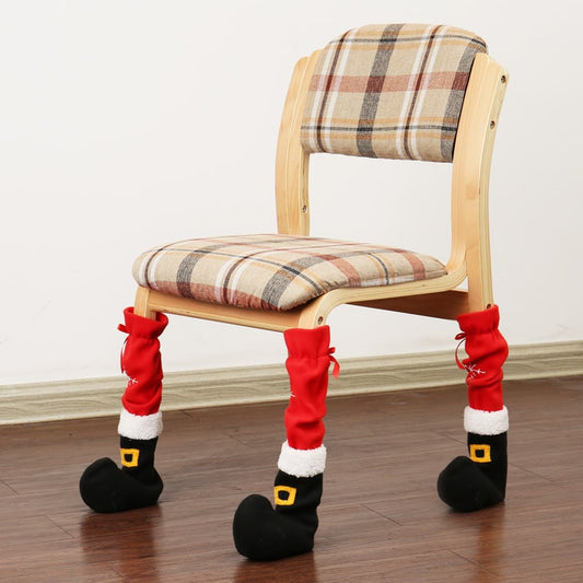 DJIWJDCDA 🎅Christmas Chair Leg Covers (Santa Boot Design)🎄