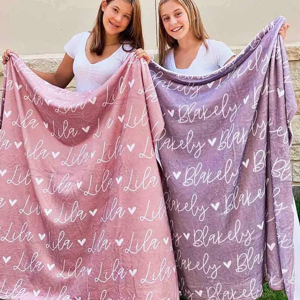 🎁LAST 1000 PIECES🎁High Quality Personalized Super Soft Name Family Blanket