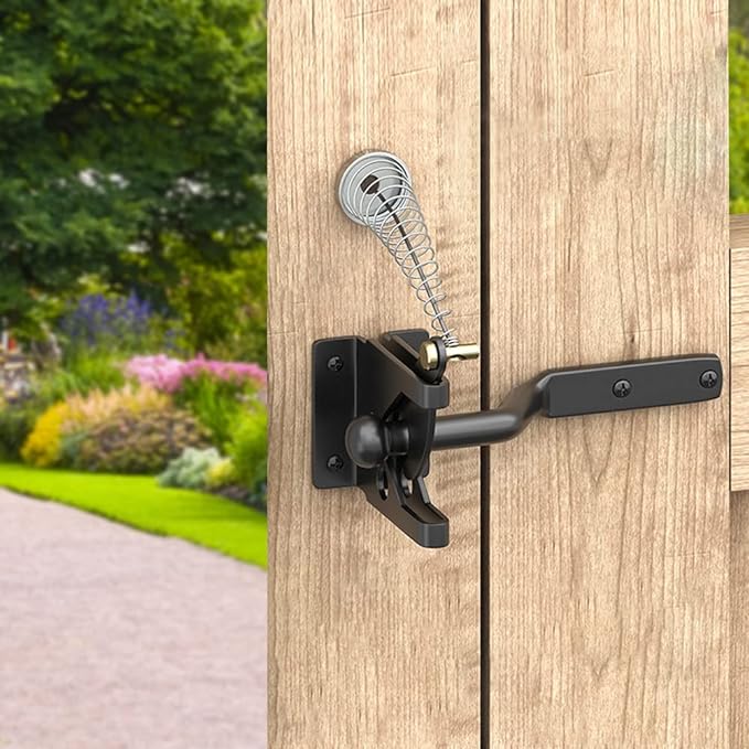 Self Locking Fence Gate Latch Carbon Steel