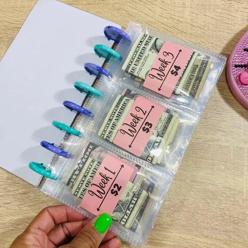 DJIWJDCDA 📒 Savings Binder l 52 Week Savings Challenge