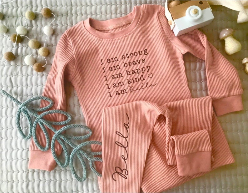 Super Comfortable Soft Personalized Kids Name Pajama Set