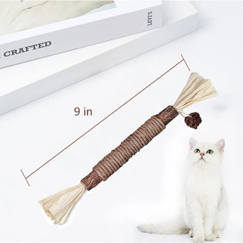 DJIWJDCDA Natural Silvervine Stick Cat Chew Toy