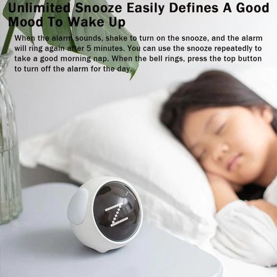 DJIWJDCDA Cute emoji alarm clock