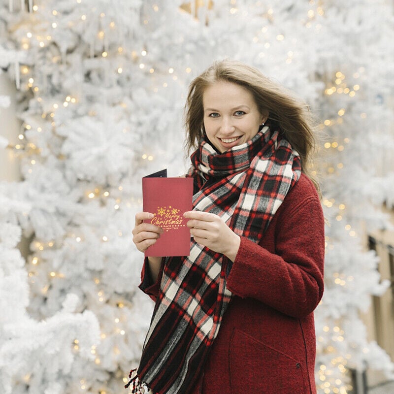 DJIWJDCDA Christmas Tree 3D Pop-Up Card