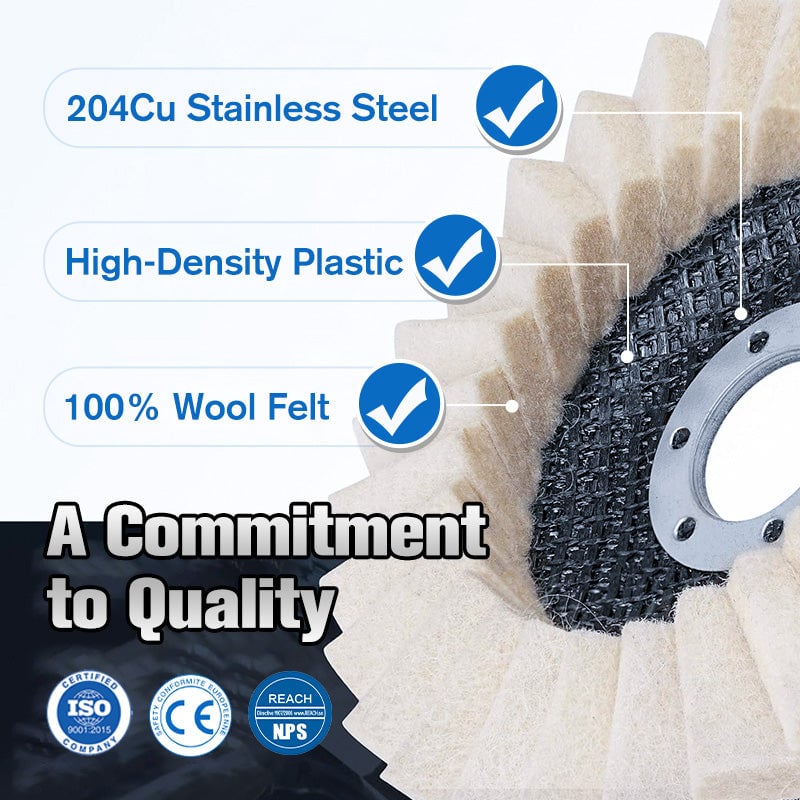 🎁 2025 New Year's Sale - Limited Time 48% OFF🎁✨Wool Felt Flap Polishing Disc