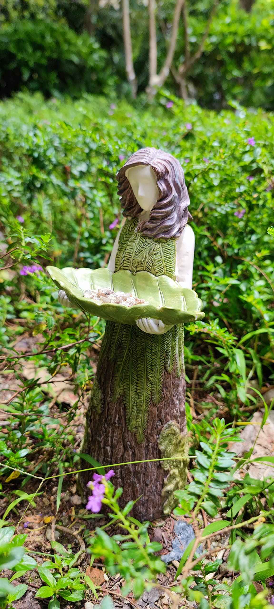 DJIWJDCDA Forest Girl Bird Feeder - Bird Feeder Fairy Statue