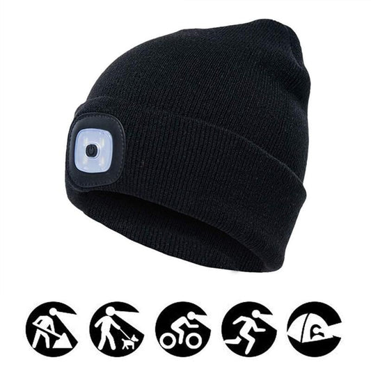 (Christma Hot Sale- 50% OFF) Led Knitted Beanie Hat