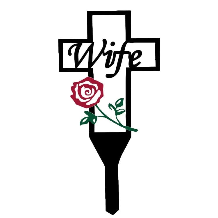 DJIWJDCDA Memorial Day Sale 70%OFF - Cemetery Memorial Cross Stake for Parents