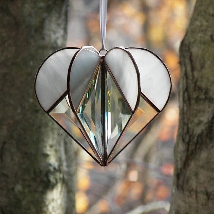 DJIWJDCDA Early Valentine's Day sale-Stained Heart-shaped Suncatcher-BUY 2 FREE SHIPPING