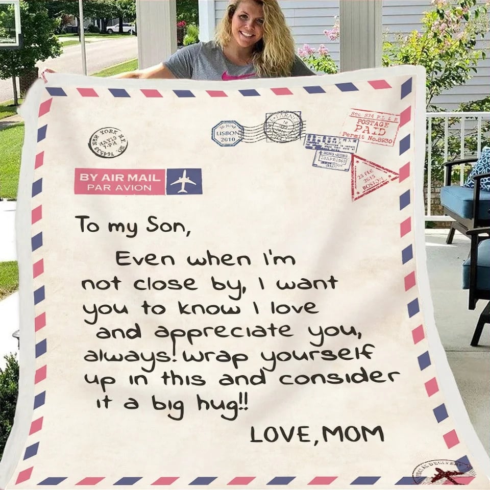 DJIWJDCDA Personalized Mom Blanket, Mom Letter Blanket, Gift For Mom, Mom Birthday Gift, Gifts For Her