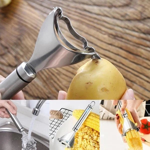 DJIWJDCDA Premium Stainless Steel Corn Peeler