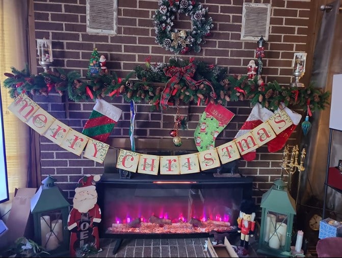 DJIWJDCDA 🎅Vintage Style Christmas Banner