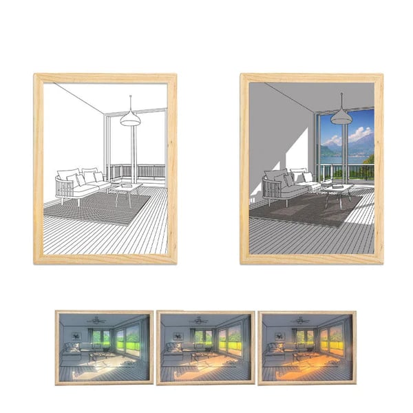 DJIWJDCDA 🖼️Lighting Painting Decoration