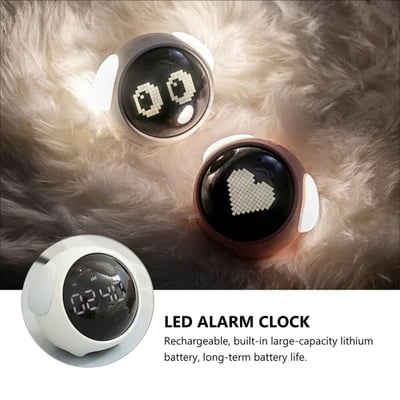 DJIWJDCDA Cute emoji alarm clock