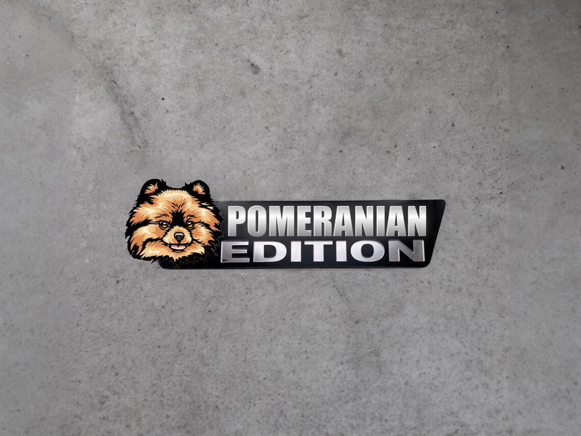 Dog Car Badge Laser Cutting Car Emblem