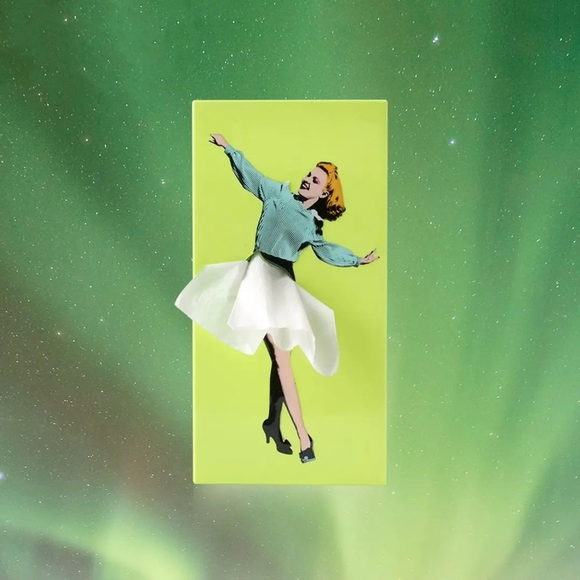 DJIWJDCDA 🎁 Flying Skirt Tissue Box