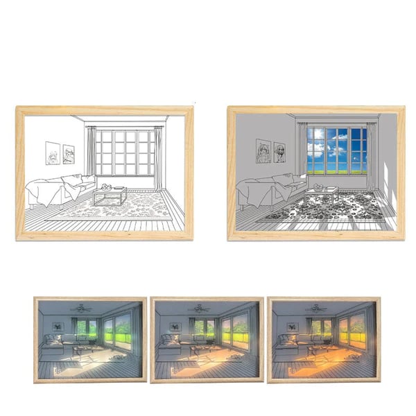 DJIWJDCDA 🖼️Lighting Painting Decoration