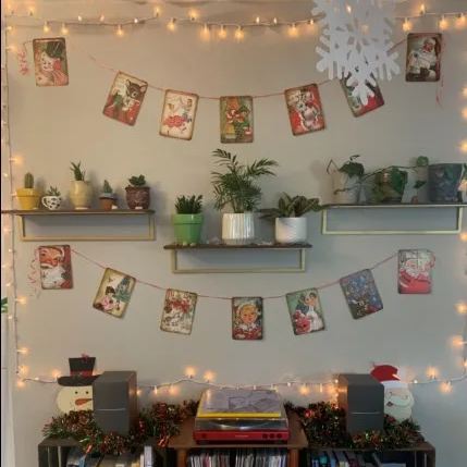 DJIWJDCDA 🎅Vintage Style Christmas Banner