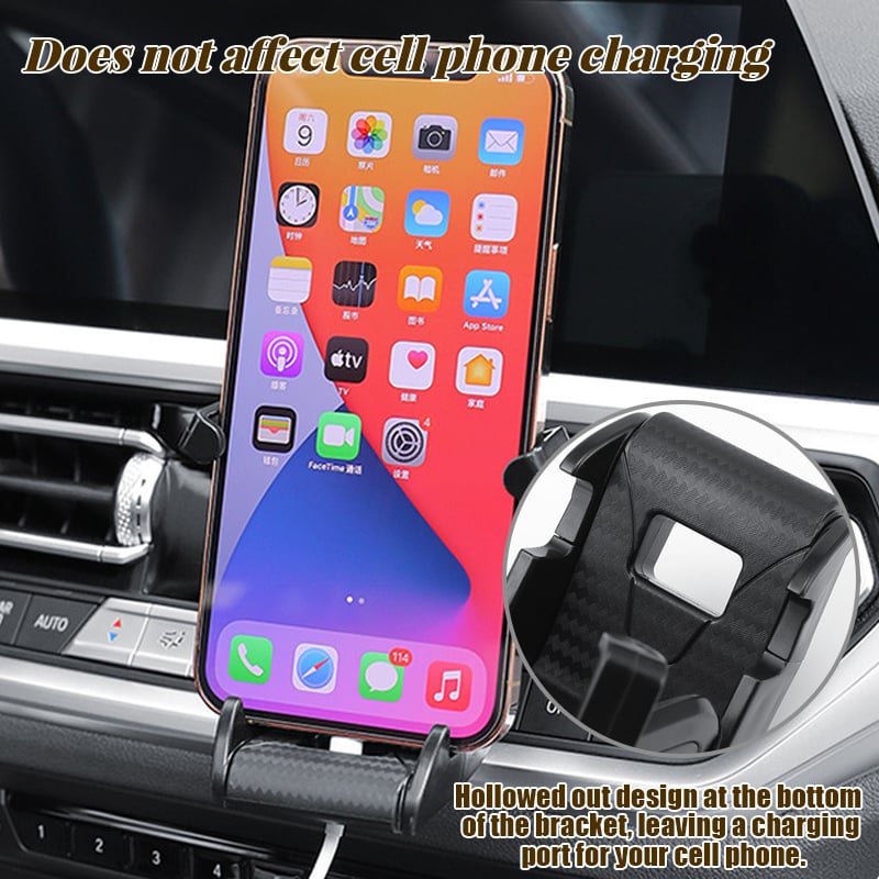 🔥HOT SALE - Carbon Fiber Sports Car Seat Phone Holder