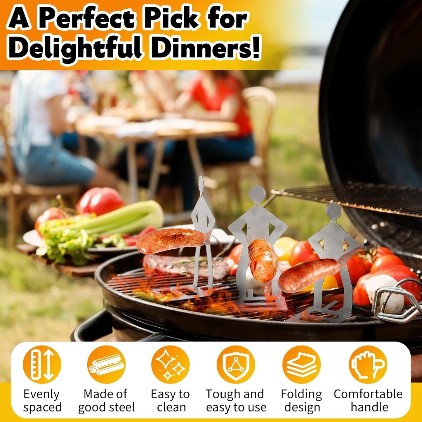 Stainless Steel BBQ Sausage Holder