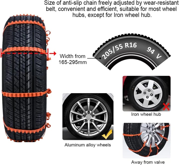DJIWJDCDA 🔥Limited Time Sale 49% OFF- Car Tire Snow Chain