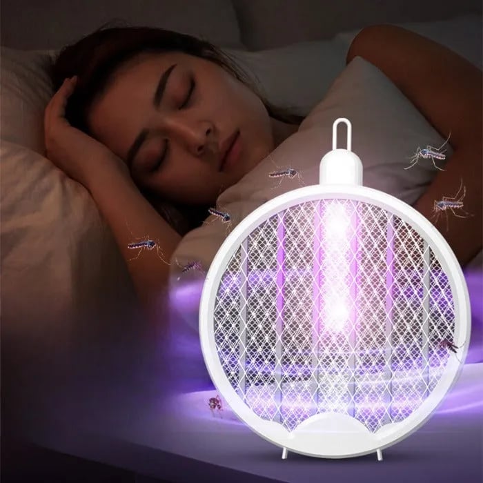 DJIWJDCDA 4-in-1 Foldable Mosquito Racket