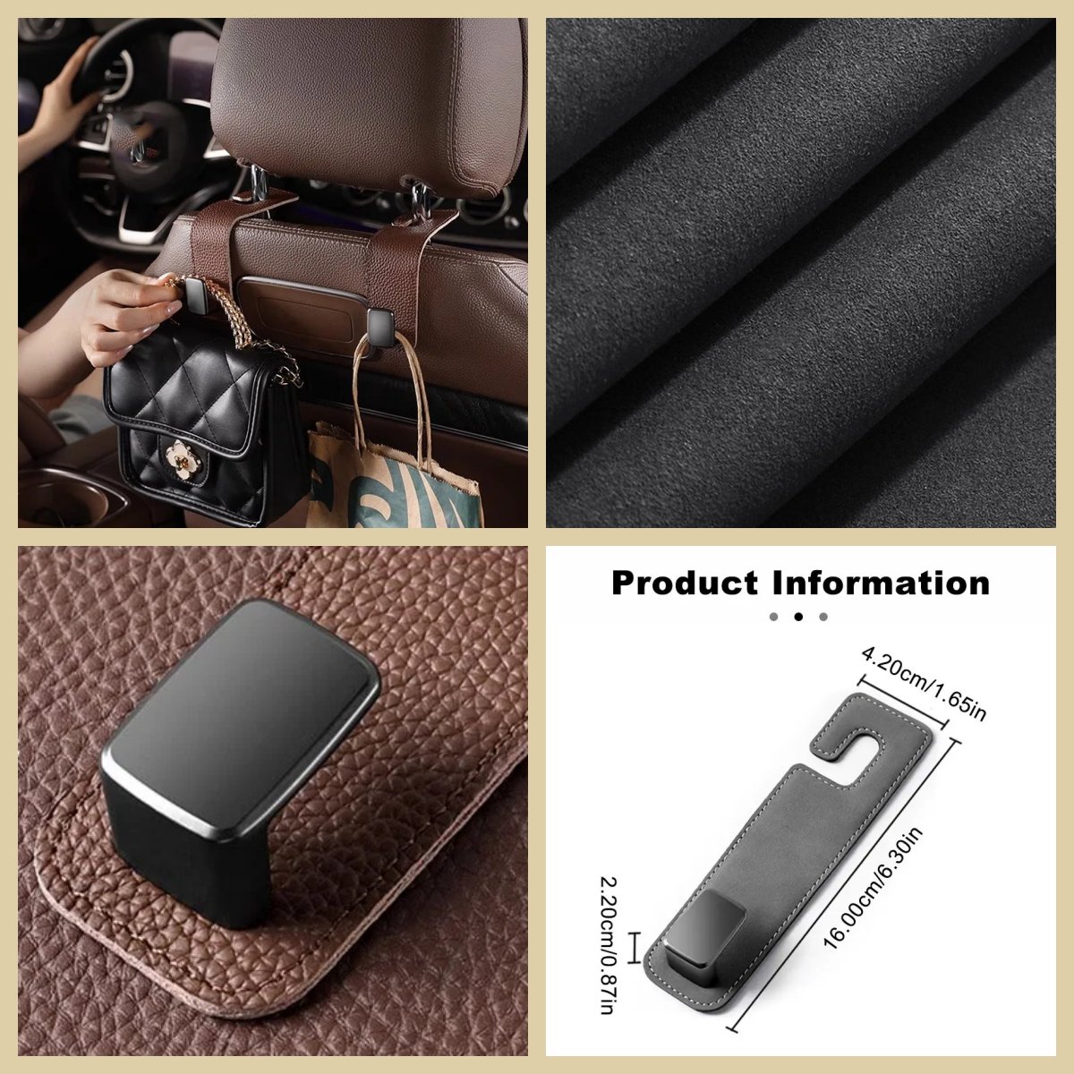 Car Seat Back Double Hook