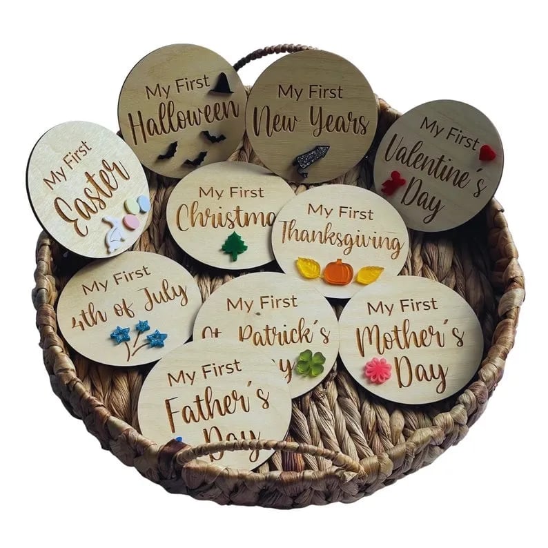 DJIWJDCDA Baby Milestone Sign Set(10PCS)