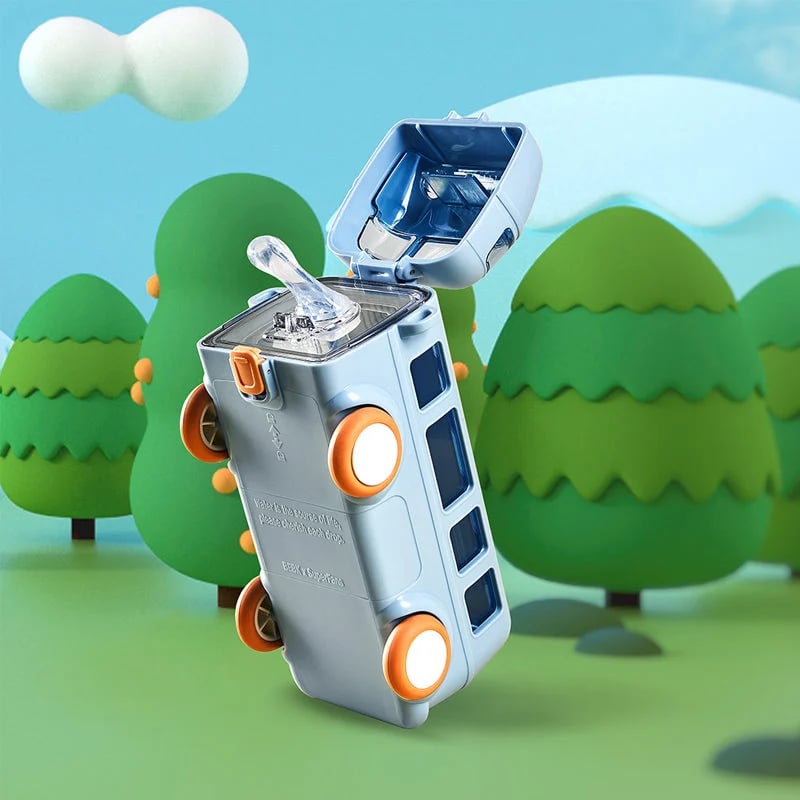 DJIWJDCDA Portable Water Cup in Bus Shape