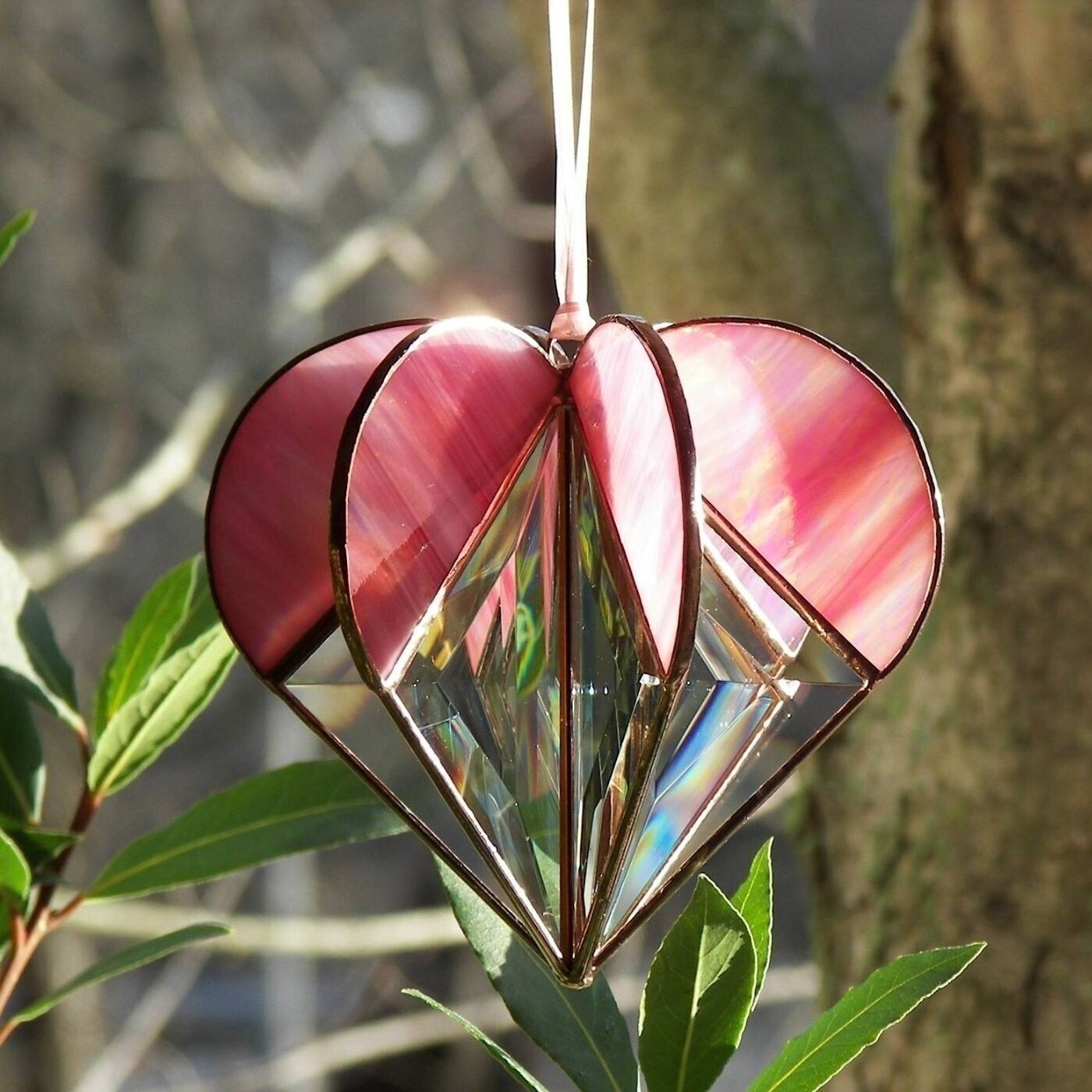 DJIWJDCDA Early Valentine's Day sale-Stained Heart-shaped Suncatcher-BUY 2 FREE SHIPPING