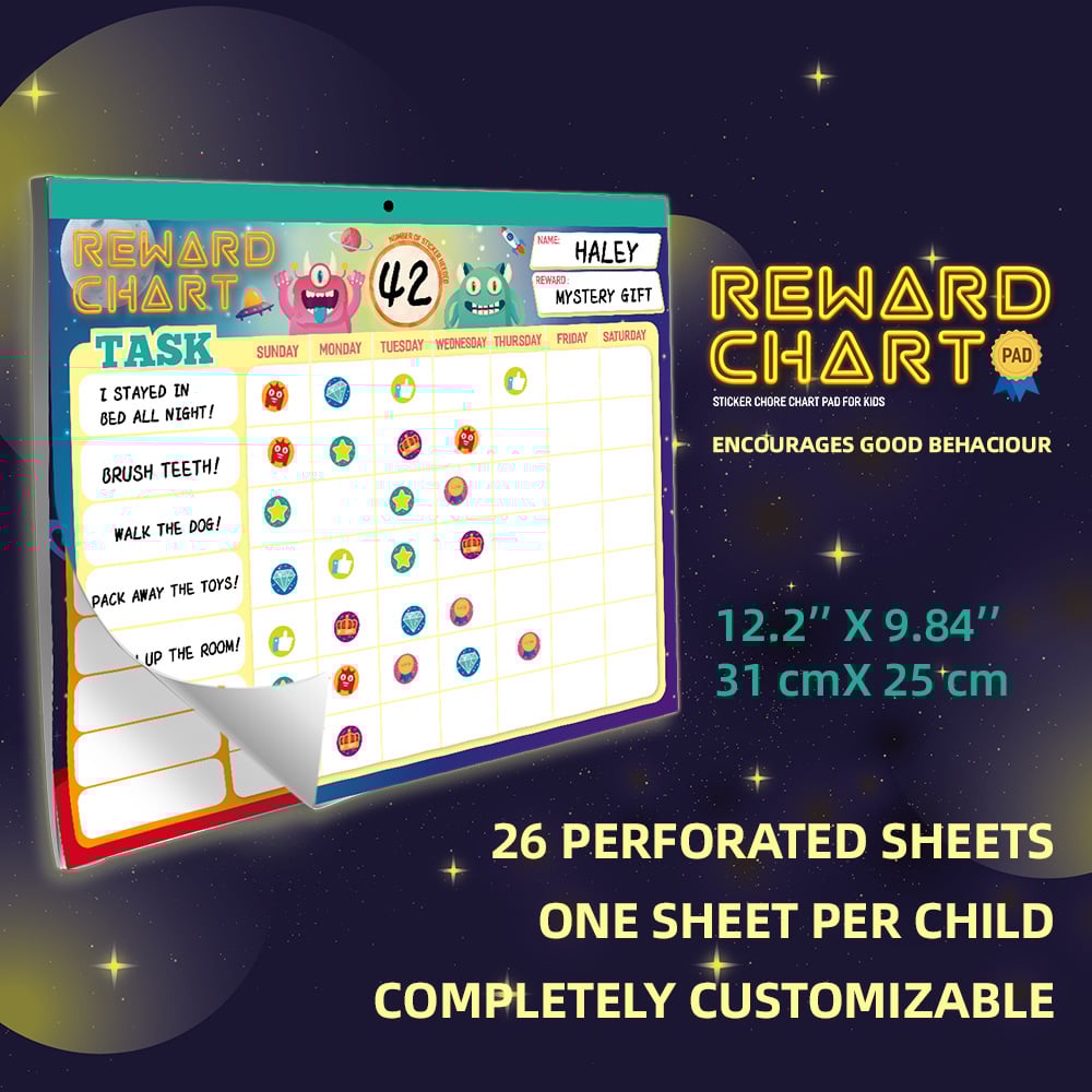 DJIWJDCDA Behavior Reward Chart -For Kids